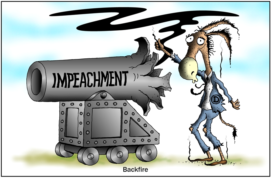 Trump Impeachment Cartoon, Impeachment Backfires On Democrats ...