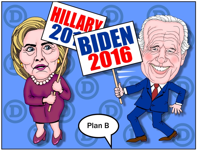 Hillary Clinton, Joe Biden Cartoon, Plan B, Joe Biden Democrat For ...