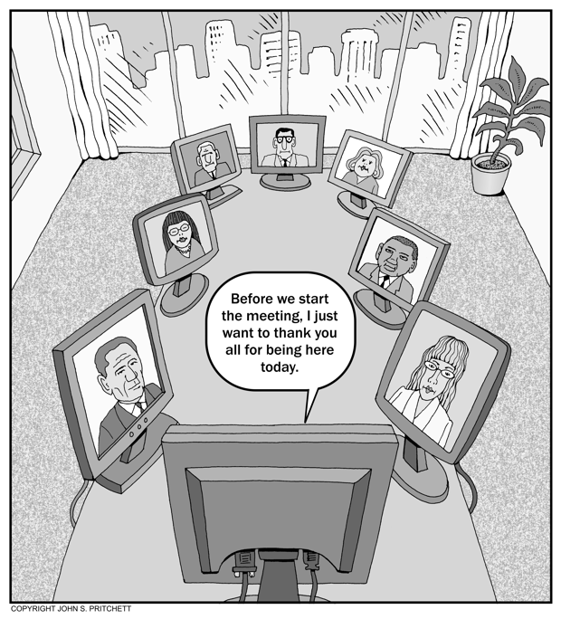 business meeting cartoon