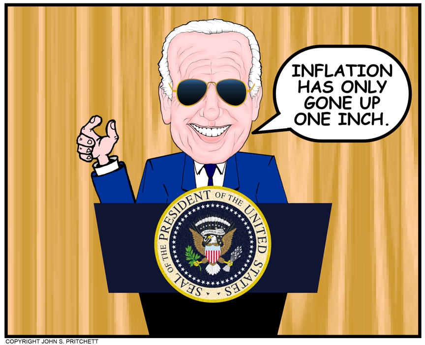 Biden cartoon, President Joe Biden said on CBS, 60 Minutes that