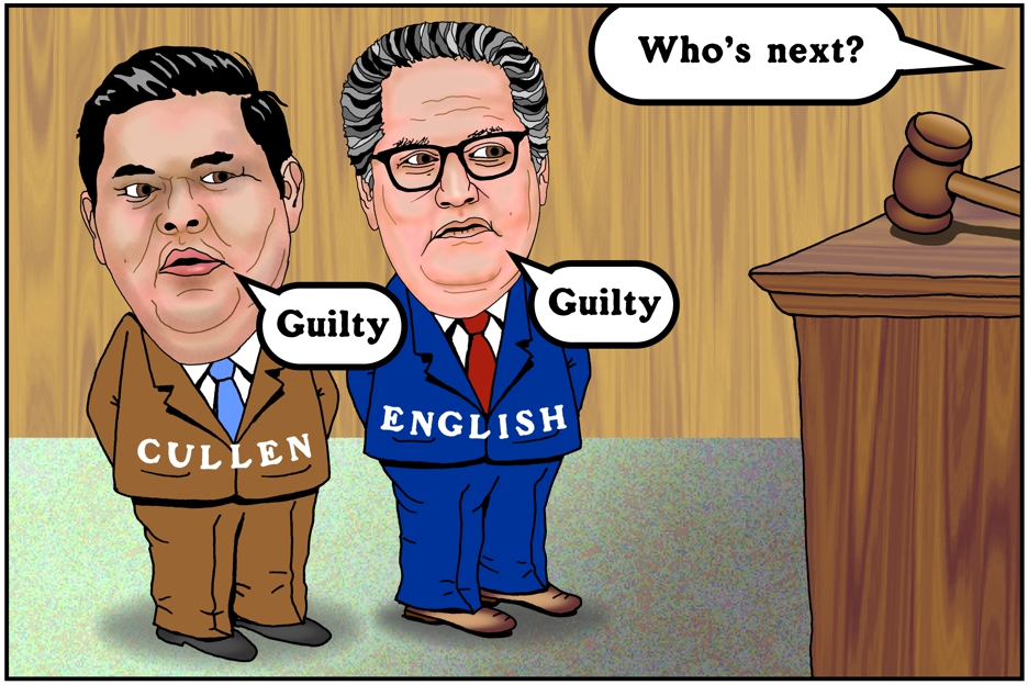 Kalani English Ty Cullen Cartoon Former Hawaii State Lawmakers English And Cullen Plead Guilty