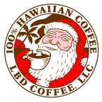 Christmas sticker design for LBD Coffee Company.